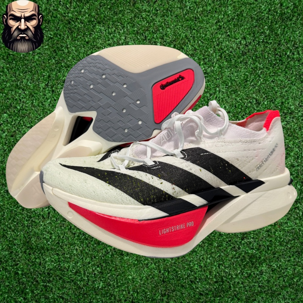 Adidas Adizero Prime X 3.0 Strung White Running Shoes JR2597 Men's Size 5
